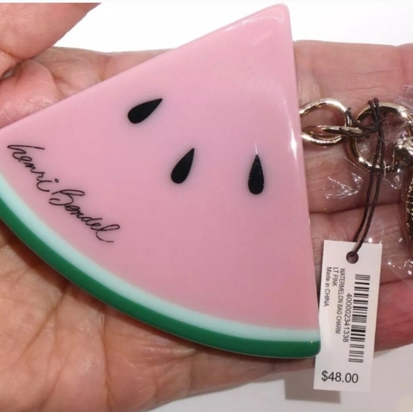 Henri Bendel Watermelon bag charm keychain - Picture 3 of 5